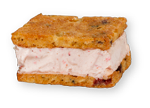 Fresas con galleta de avena